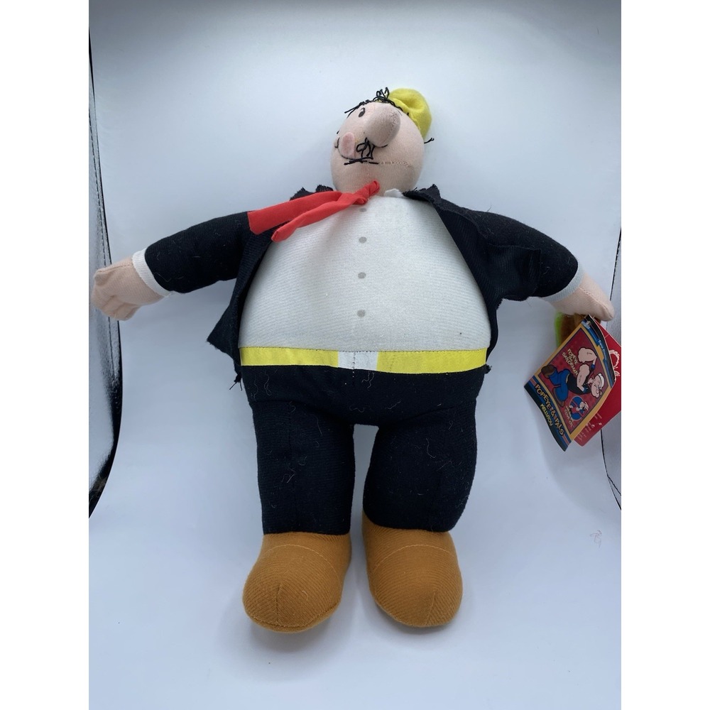 Popeye & Pals Wimpy w Hamburger 14" Plush Stuffed doll Toy with Tags Collectible